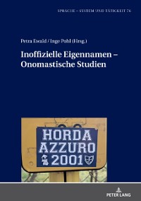 Cover Inoffizielle Eigennamen - Onomastische Studien