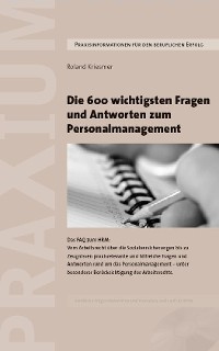 Cover Die 600 wichtigsten Fragen und Antworten zum Personalmanagement