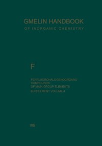 Cover F Perfluorohalogenoorgano Compounds of Main Group Elements