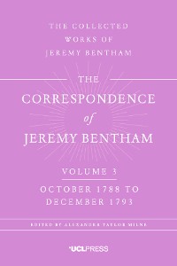 Cover The Correspondence of Jeremy Bentham, Volume 4