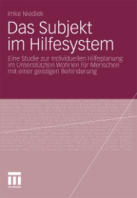 Cover Das Subjekt im Hilfesystem