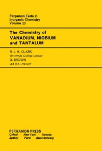 Cover Chemistry of Vanadium, Niobium and Tantalum