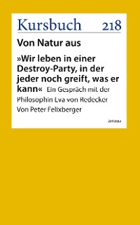 Cover »Wir leben in einer Destroy-Party, in der jeder noch greift, was er kann«