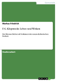 Cover F. G. Klopstocks Leben und Wirken