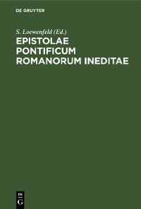 Cover Epistolae Pontificum Romanorum Ineditae