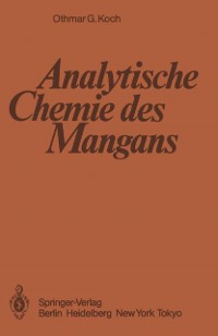 Cover Analytische Chemie des Mangans
