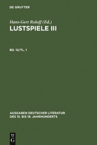 Cover Lustspiele III. Erster Teil