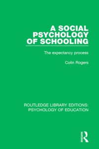 Cover Social Psychology of Schooling