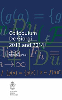 Cover Colloquium De Giorgi 2013 and 2014