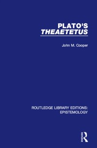 Cover Plato's Theaetetus