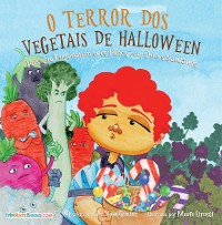 Cover Halloween Vegetable Horror Children's Book (Portuguese)