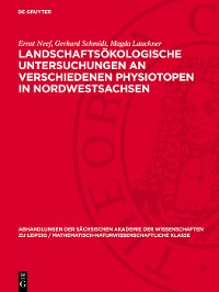 Cover Landschaftsökologische Untersuchungen an verschiedenen Physiotopen in Nordwestsachsen