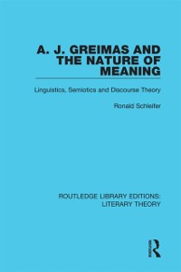 Cover A. J. Greimas and the Nature of Meaning
