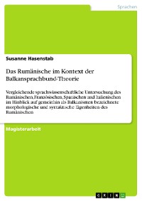 Cover Das Rumänische im Kontext der Balkansprachbund-Theorie