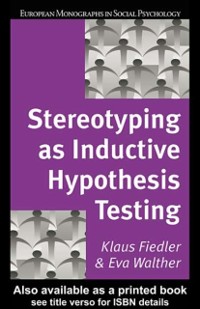 Cover Stereotyping as Inductive Hypothesis Testing