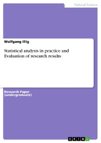 Cover Statistical analysis in practice and Evaluation of research results