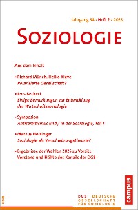 Cover Soziologie 2/2025