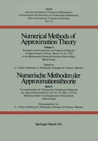 Cover Numerische Methoden der Approximationstheorie / Numerical Methods of Approximation Theory