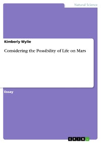 Cover Considering the Possibility of Life on Mars