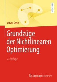 Cover Grundzüge der Nichtlinearen Optimierung