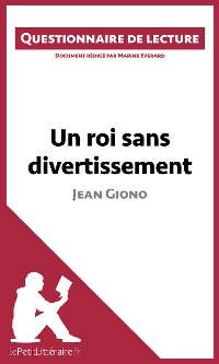 Cover Un roi sans divertissement de Jean Giono