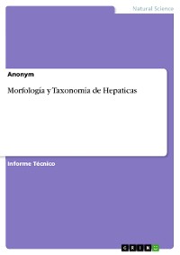 Cover Morfología y Taxonomía de Hepaticas