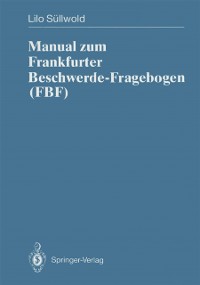 Cover Manual zum Frankfurter Beschwerde-Fragebogen (FBF)
