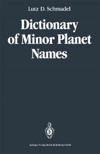 Cover Dictionary of Minor Planet Names