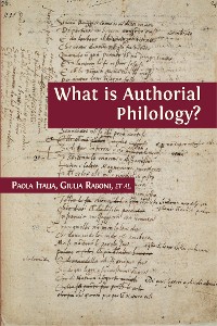 Cover What is Authorial Philology?