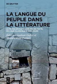 Cover La langue du peuple dans la littérature