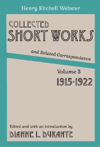 Cover Collected Short Works and Related Correspondence Vol. 3