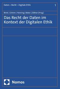 Cover Das Recht der Daten im Kontext der Digitalen Ethik