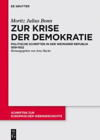 Cover Zur Krise der Demokratie