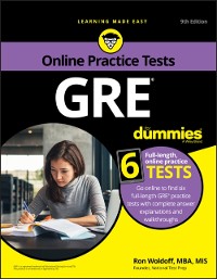 Cover GRE For Dummies with Online Practice Tests