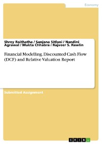 Cover Financial Modelling. Discounted Cash Flow (DCF) and Relative Valuation Report