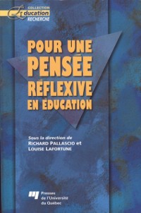 Cover Pour une pensee reflexive en education