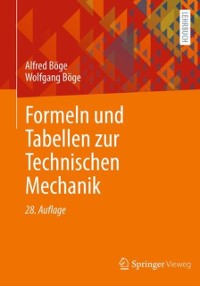 Cover Formeln und Tabellen zur Technischen Mechanik