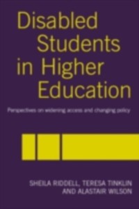 Cover Disabled Students in Higher Education