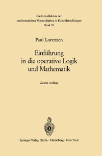 Cover Einführung in die operative Logik und Mathematik