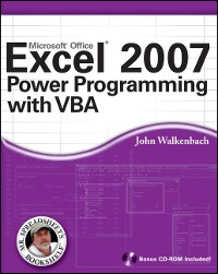 Cover Excel 2007 Power Programming with VBA