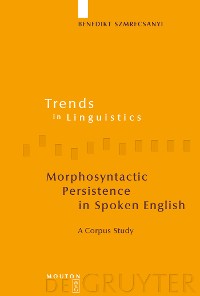 Cover Morphosyntactic Persistence in Spoken English