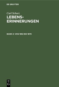 Cover Von 1852 bis 1870