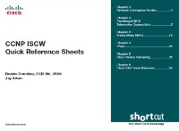 Cover CCNP ISCW Quick Reference Sheets, Digital Shortcut