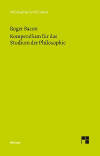 Cover Kompendium für das Studium der Philosophie