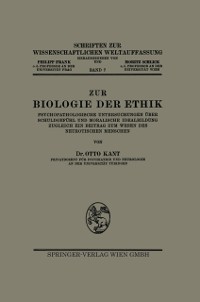 Cover Zur Biologie der Ethik