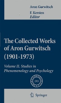 Cover The Collected Works of Aron Gurwitsch (1901-1973)