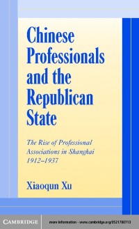 Cover Chinese Professionals and the Republican State