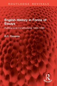 Cover English History in Forms of Essays