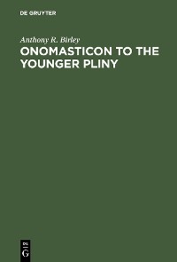 Cover Onomasticon to the Younger Pliny