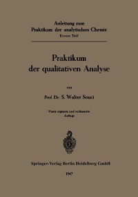 Cover Anleitung zum Praktikum der analytischen Chemie